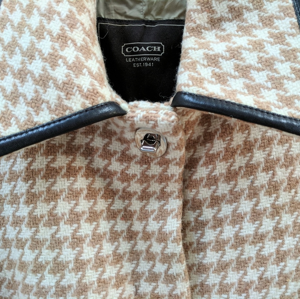 Coach Houndstooth Coat