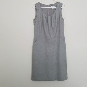 Ann Taylor Gray Dress with pockets