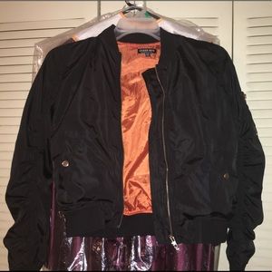 Black Bomber Jacket