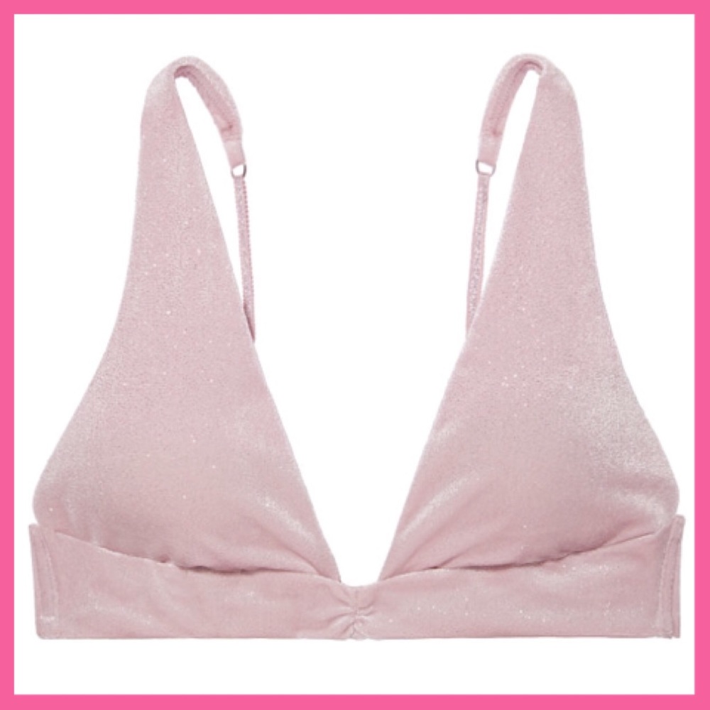 •Victoria’s Secret•Sparkle Padded plunge bralette - Picture 3 of 5