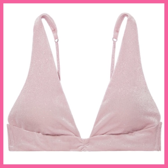 •Victoria’s Secret•Sparkle Padded plunge bralette - Picture 3 of 5