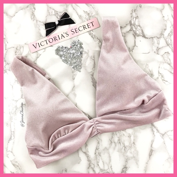 •Victoria’s Secret•Sparkle Padded plunge bralette - Picture 4 of 5