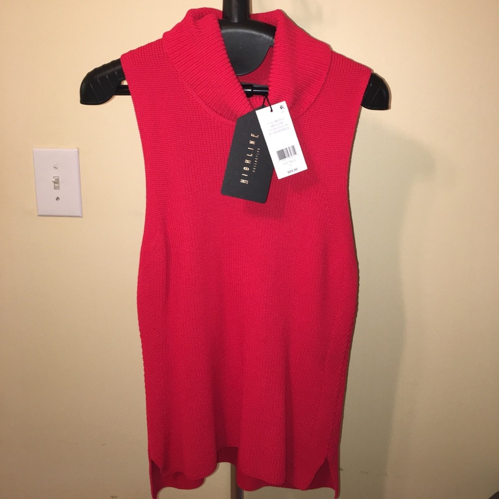 Sleeveless Highline Turtleneck Sweater NWT