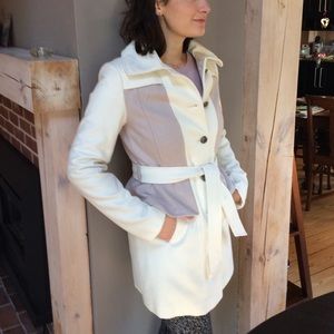 Anthropologie Elevenses Colette Wool Trench