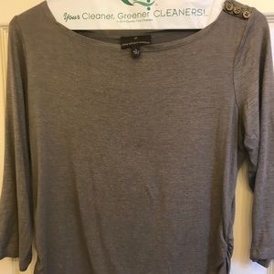 Shimmer gold and bronze thread top