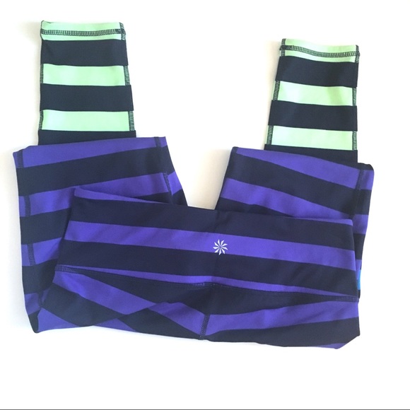 ATHLETA COLORBLOCK STRIPE Chaturanga Leggings - Picture 3 of 4