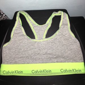 Calvin Klein Grey & Green Bralette