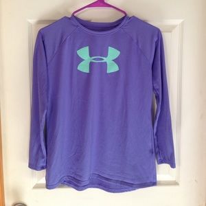 Girls YLG Under Armour long sleeve heat gear