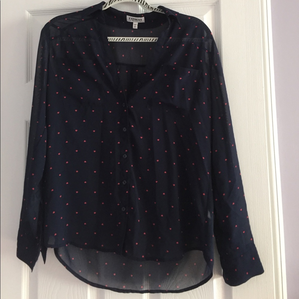 Express sheer Portofino Shirt