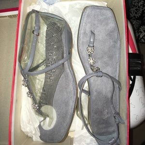 Brand new Aerosoles gray sandals