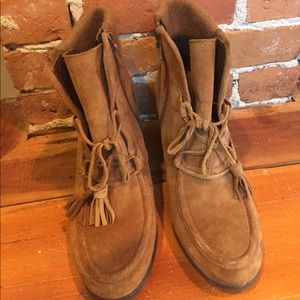 Moccasin style booties