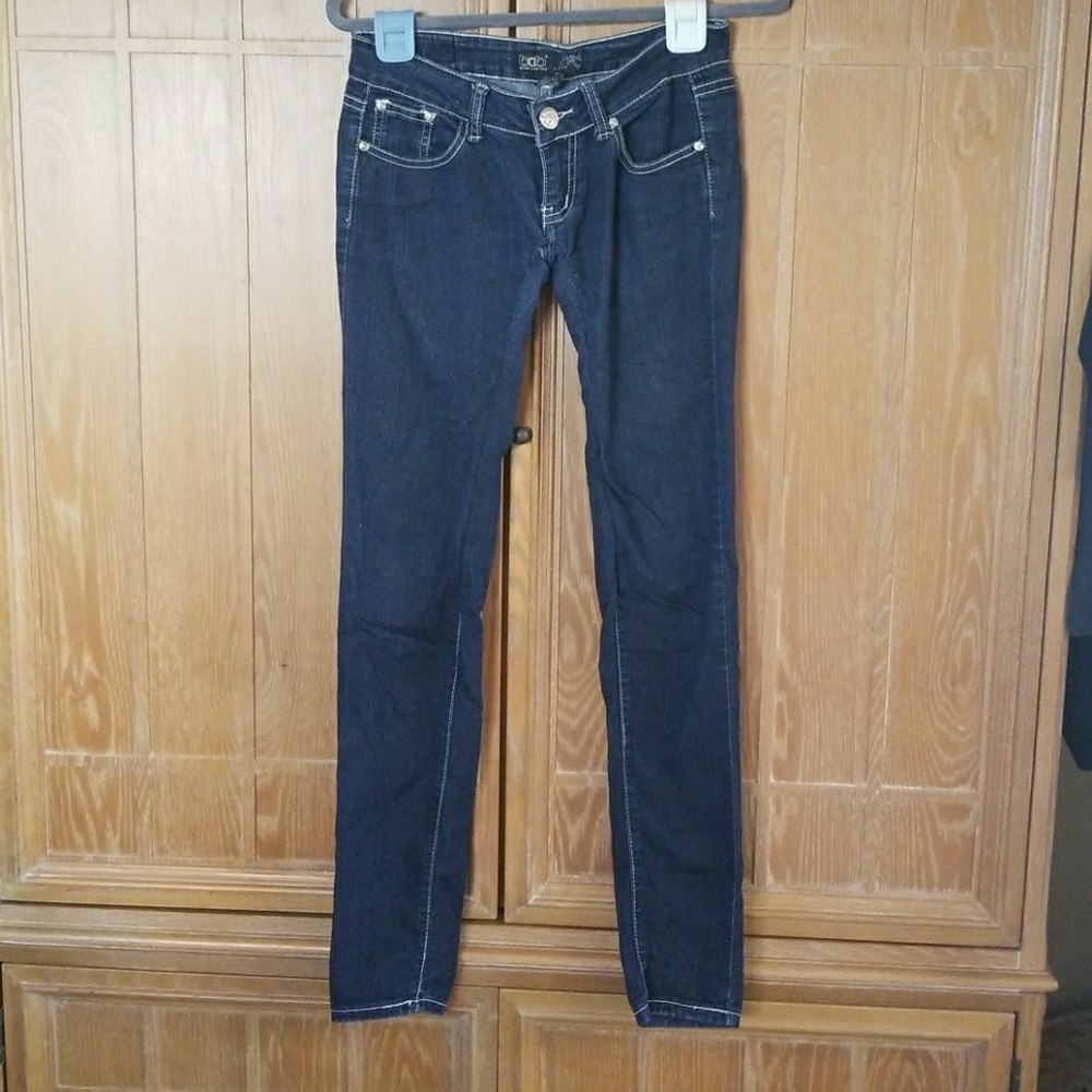BQB skinny jeans, very low rise.