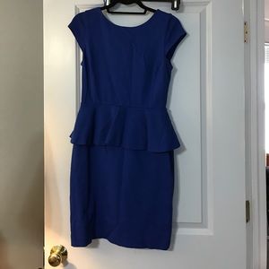 Royal Blue peplum dress