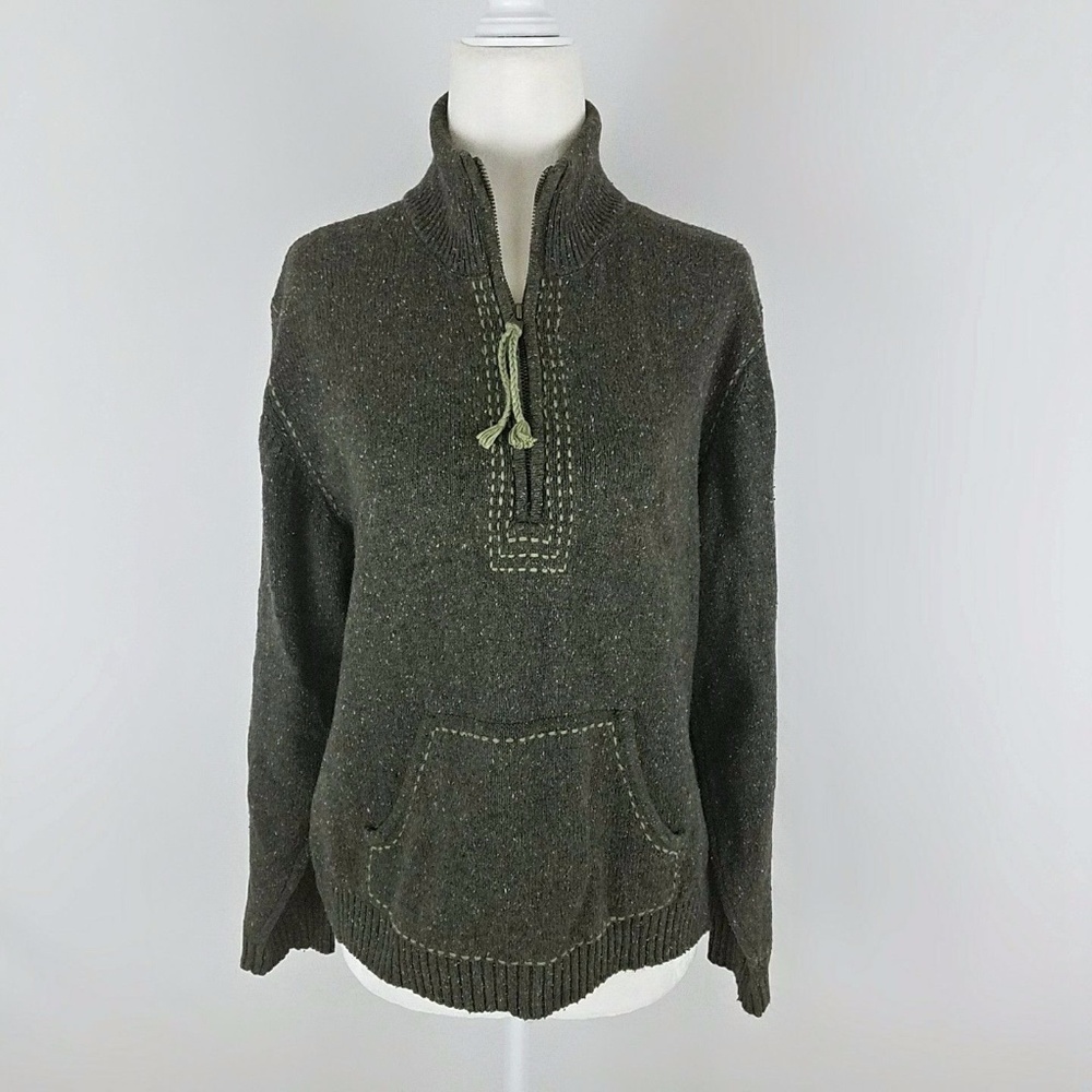 Vintage Columbia Half Zip Speckled Sweater