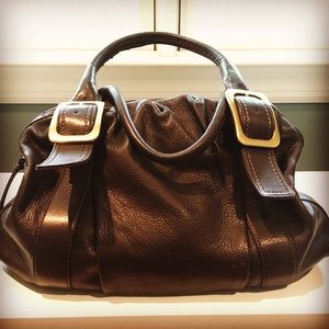 Cole Haan Chocolate Leather  Tote