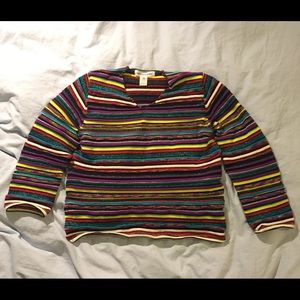 Comme des garcon shirt multi stripe knit
