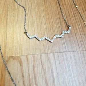 Triple layer. Bauble bar. Necklace.