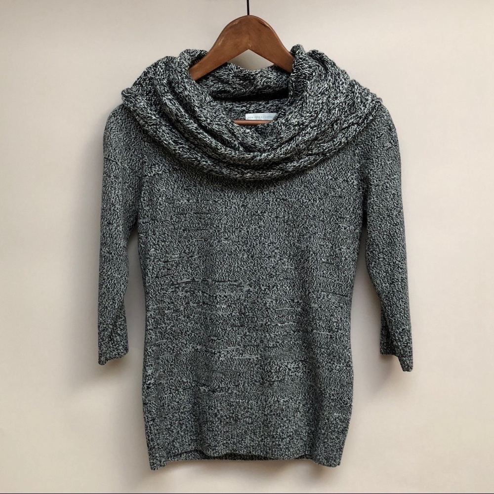 NEW YORK AND CO COWL NECK SWEATER TOP