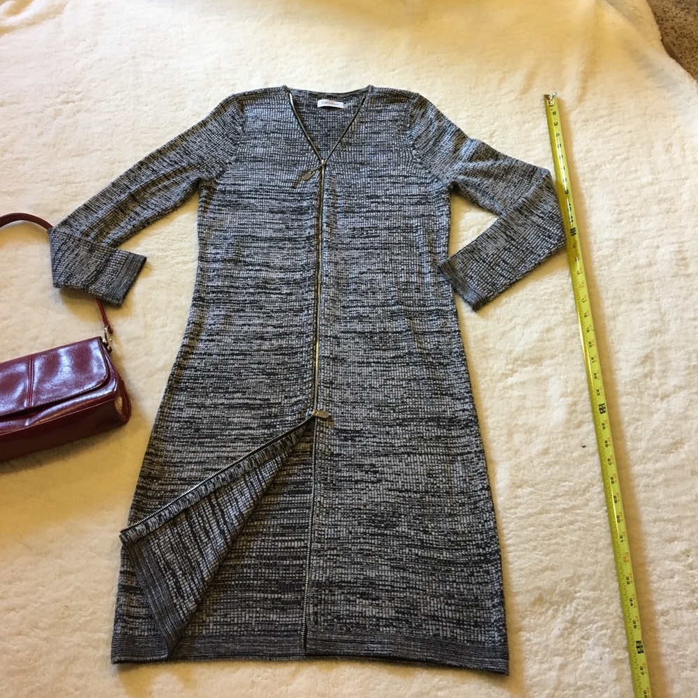 Calvin Klein long sweater with zipper