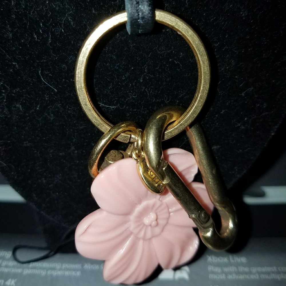Pilgrim pink Floral/ leather necklace.NWT