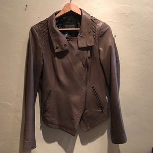 Mackage taupe leather jacket