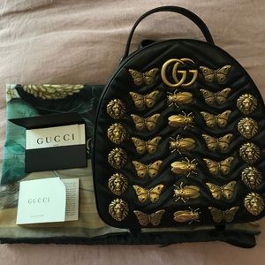 gucci animal studs backpack