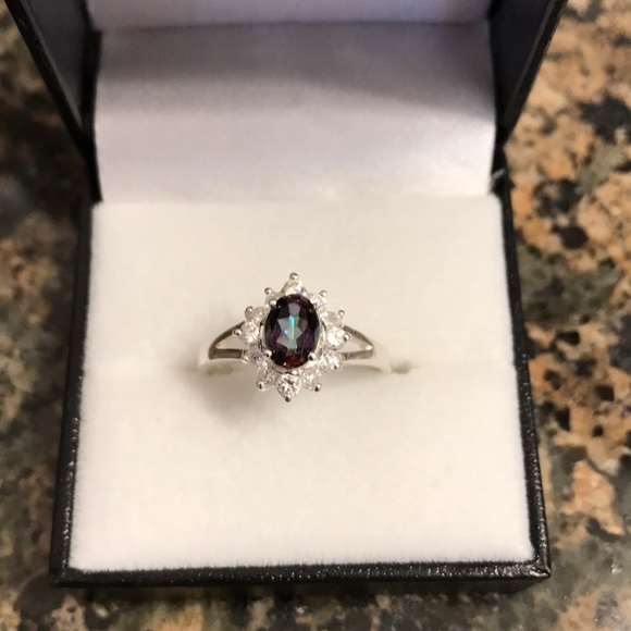 STERLING SILVER GENUINE MYSTIC TOPAZ SIZE - Picture 2 of 8