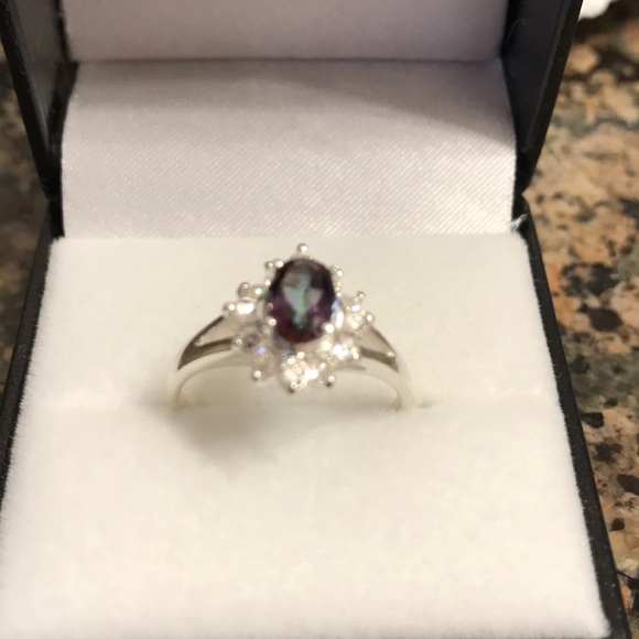 STERLING SILVER GENUINE MYSTIC TOPAZ SIZE - Picture 4 of 8