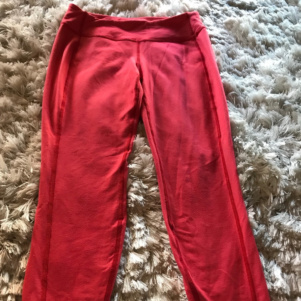 Lululemon Light Red Leggings. Size 4