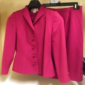 Christian Dior Pink Skirt Suit - Size 6-8