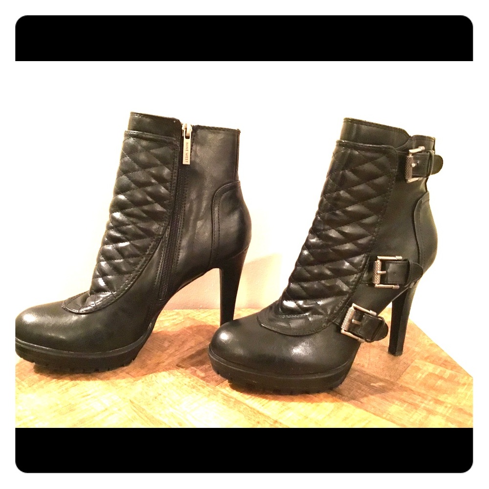 Nine West black ankle boots