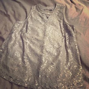 Lace flow shirt