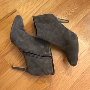 Grey Suede Booties