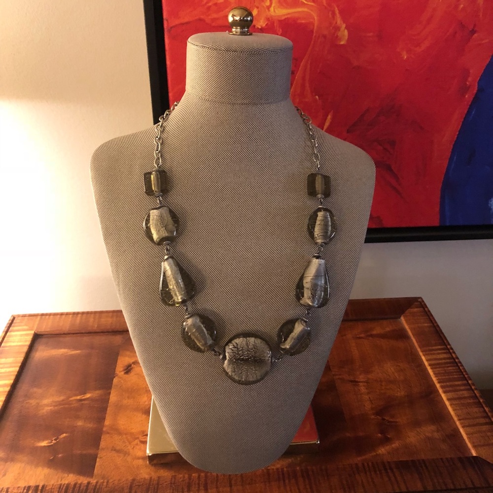 Fun & Funky glass necklace.