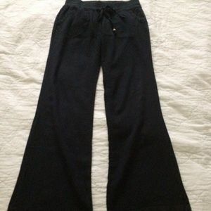 Lone tree navy blue linen pants