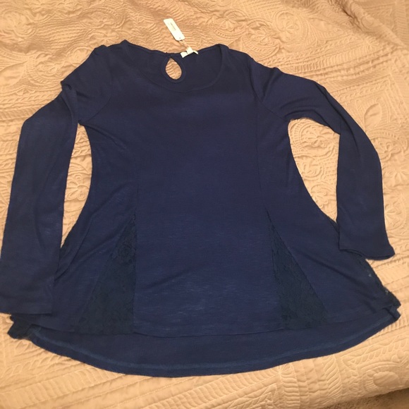 Charming Charlie Tops - Long Sleeve Shirt with Lace!