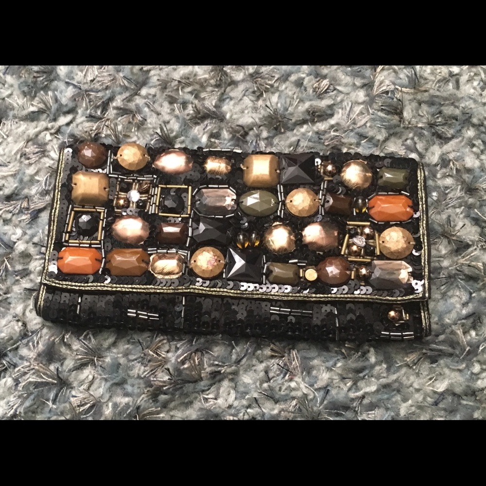 Sequin clutch- last week on display