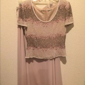 2 piece beaded formal set