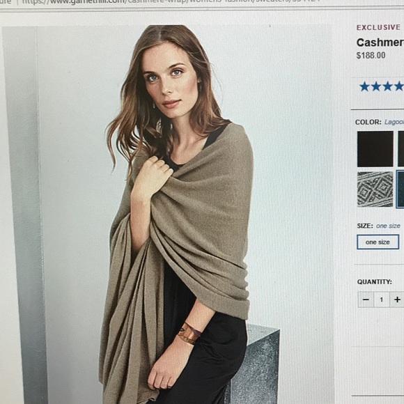 Cashmere wrap garnet hill clearance