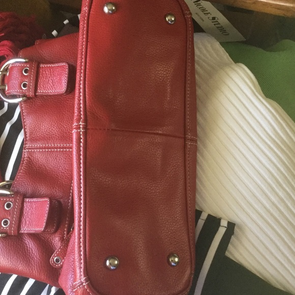 Tignanello red leather bag - Picture 7 of 7