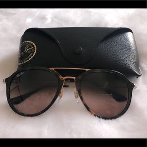 Ray Ban Framed Aviator Sunglasses
