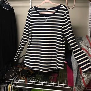 Navy gap sweater top