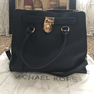 MK BLUE LARGE HAMILTON 👜 TOTE