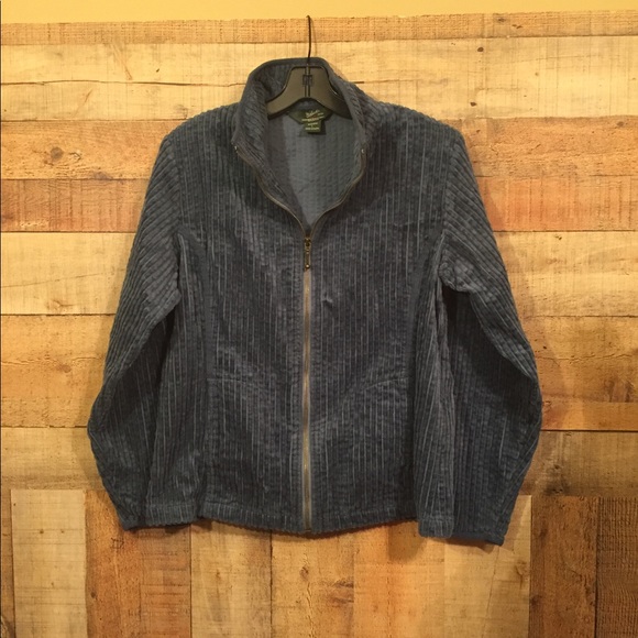 Woolrich Kineta Corduroy Blue Jacket EUC - Picture 6 of 7