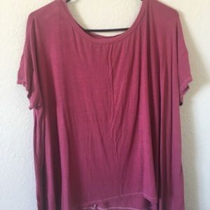 Dark Pink Lounge Tee