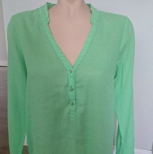 Zara Basic light green shirt
