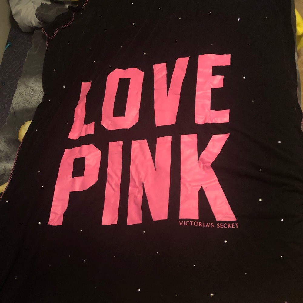 Rare VS PINK black rhinestone blanket