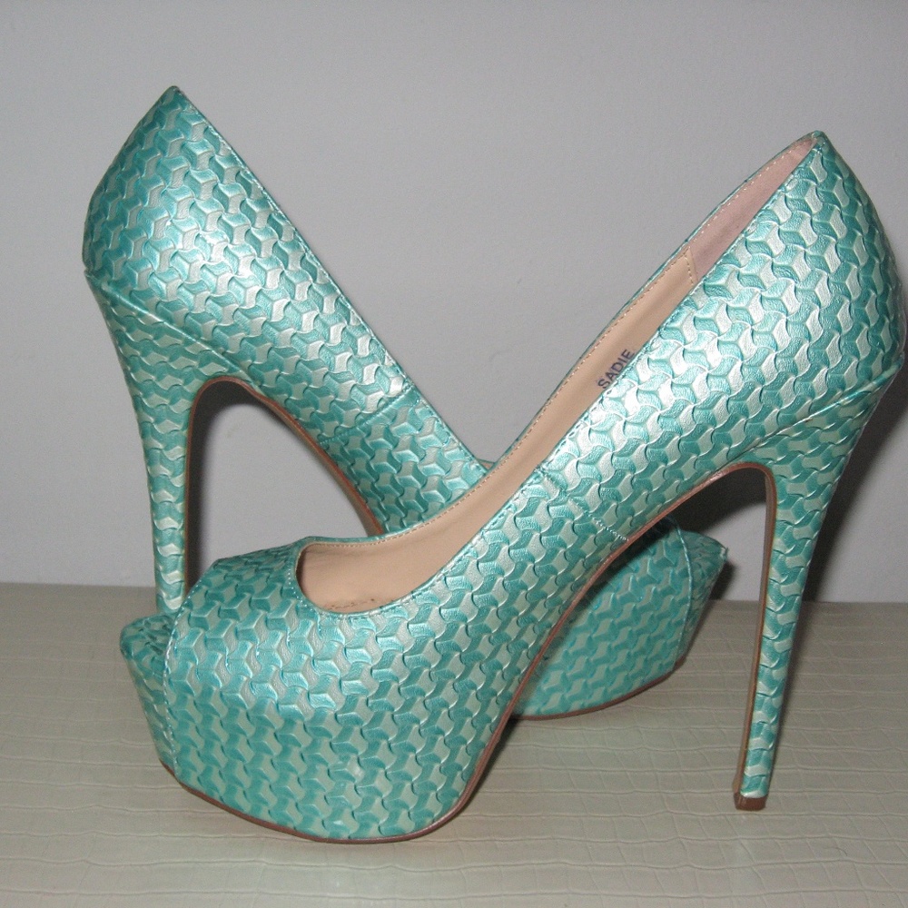 Peep-Toe Platform Heels