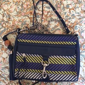 Rebecca Mincoff leather woven purse