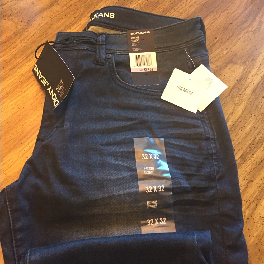 dkny mens bleeker straight jeans 32x 32